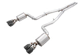 AWE Touring Edition Exhaust for 15+ Challenger 6.4 / 6.2 SC - Diamond Black Quad Tips - Primary